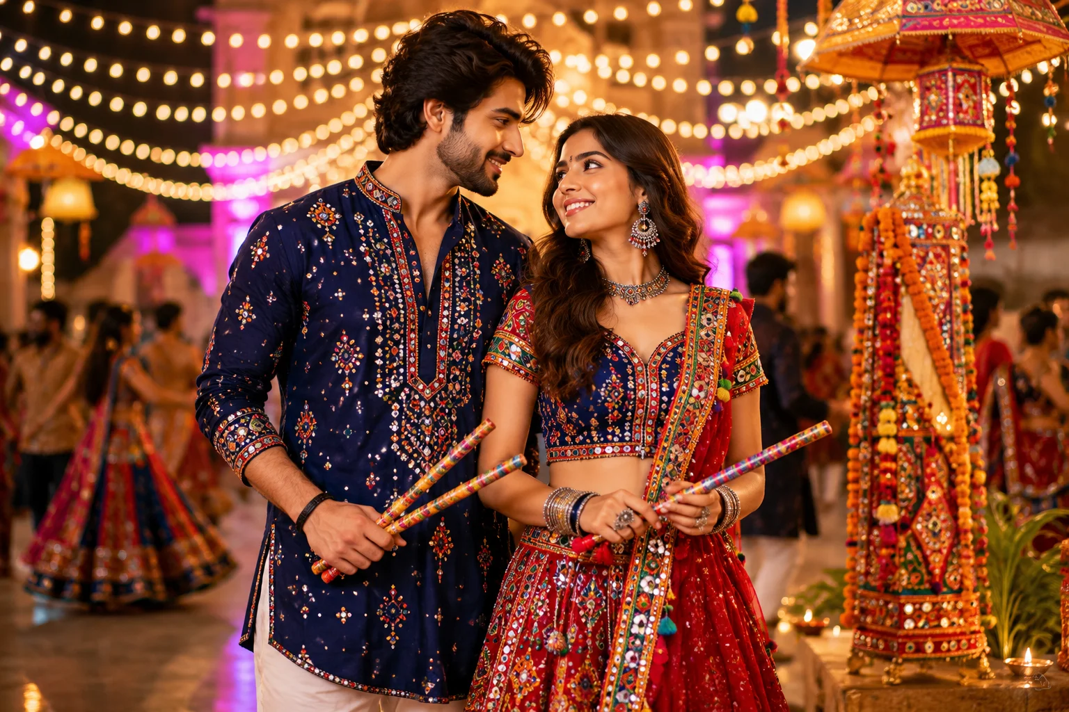 Navratri Outfit Ideas for Couples